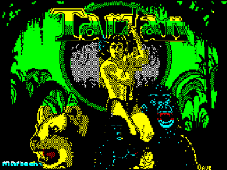 Tarzan title screen for ZX Spectrum